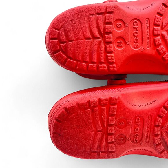 Crocs Red Pepper Classic Adult Clogs 9M 11W Sandal Shoes - Picture 8 of 8